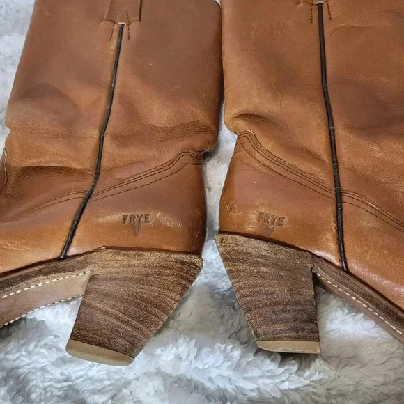 Vintage FRYE Leather Western Boots 7105 - Picture 11 of 11